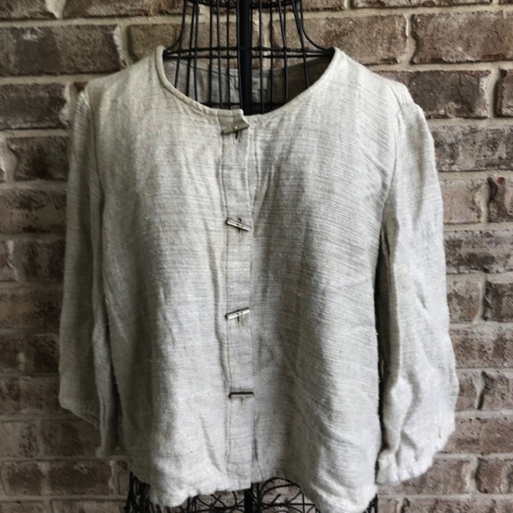 J Jill Vintage Top XX Small Petite Natural Color